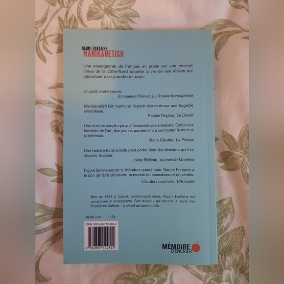 Livre "Manikanetish" par Naomi Fontaine - Picture 2 of 2